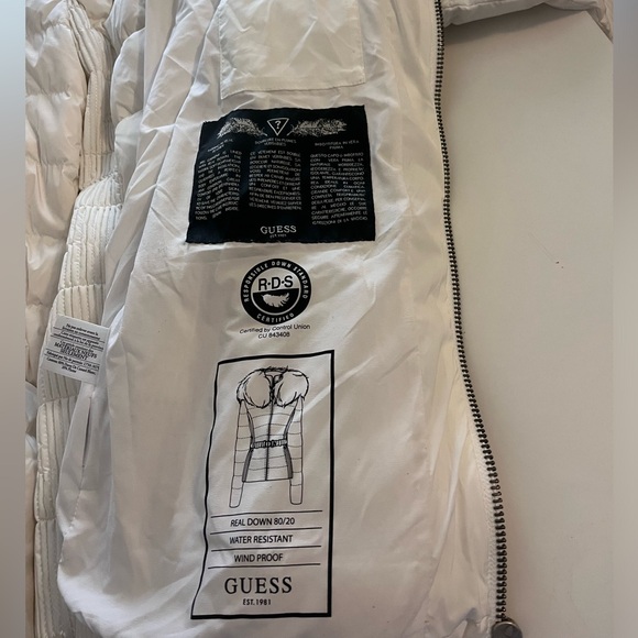 women’s guess goose down winter jacket, size medium - Picture 3 of 3